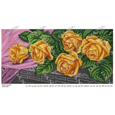 Панно для вышивки бисером "Желтые розы" (Схема или набор)